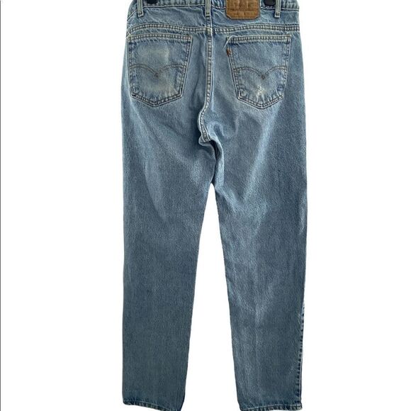 Vintage Levi's 505 Straight Leg Orange Tag Jeans 36x34 - Picture 2 of 7